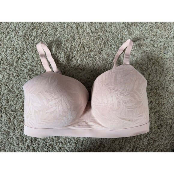 Soma Enbliss Wireless Full Coverage 42DD Peachy Pink GREAT - Picture 1 of 6